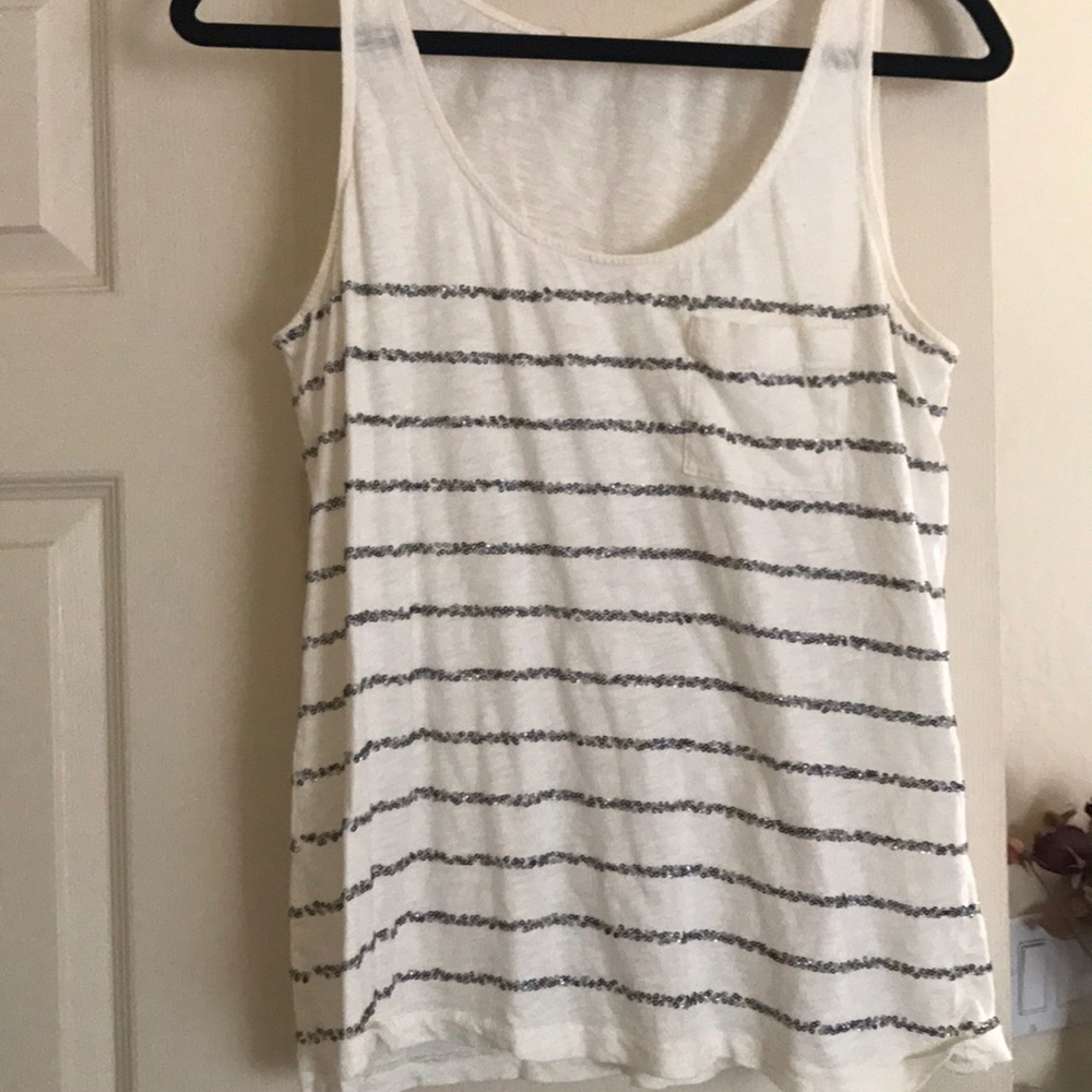Striped Pocket Tank J. Crew